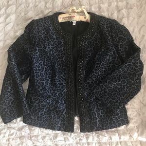 Chico’s Blue 💙 Leopard 🐆  Jacket